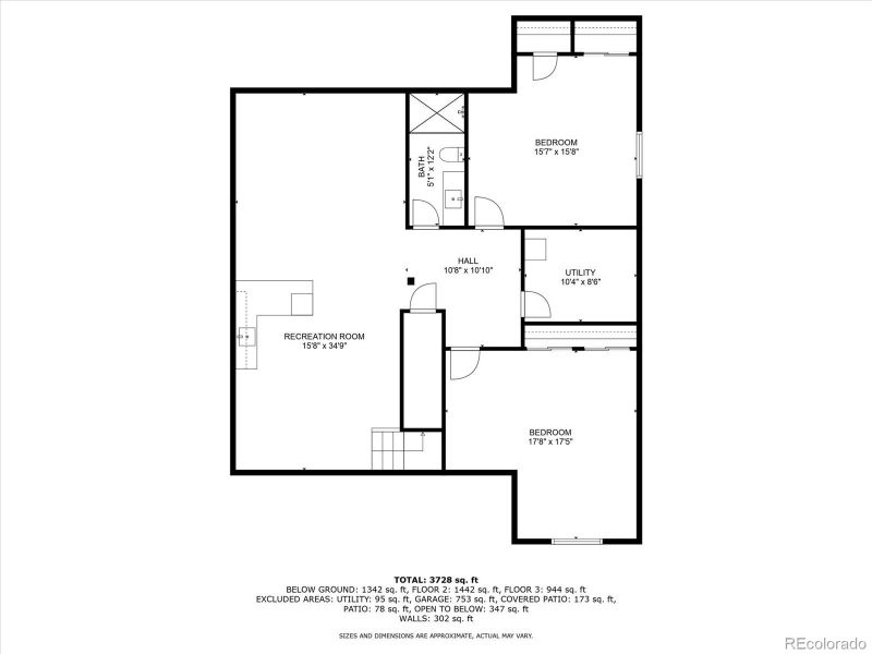 2D floor plan layout of this home in , Bennett, CO (Image 4).