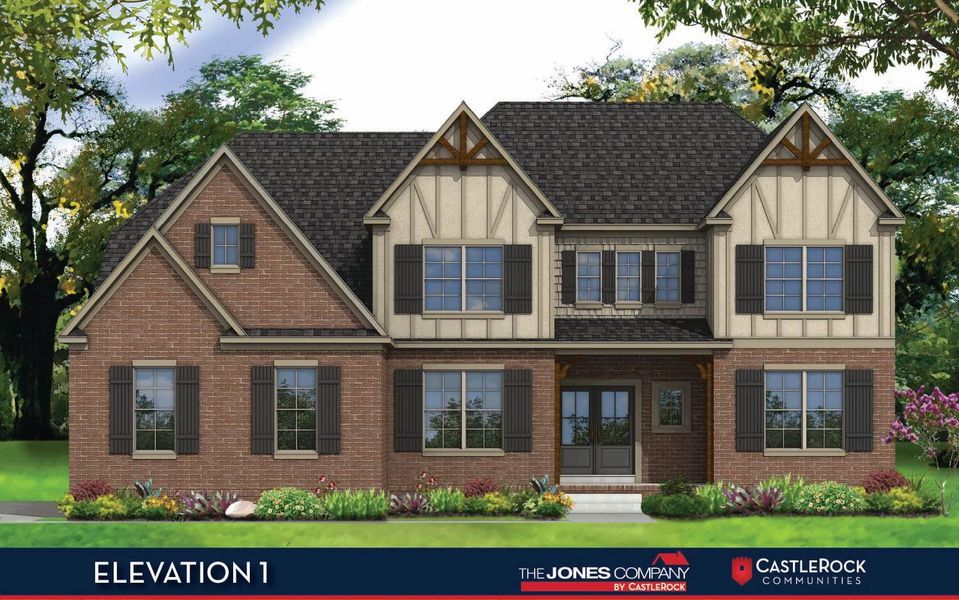 Representative exterior photo of a completed home built from the Hargrove by CastleRock Communities in Belvoir, Fairview, TN (Image 1).