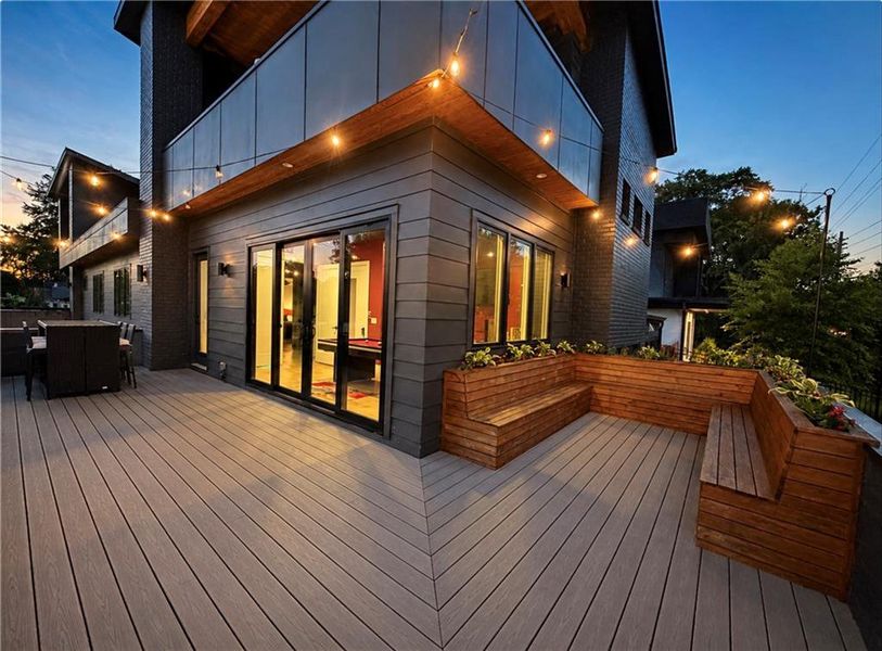 Exterior details and patio area of a home in , Atlanta (Image 30). Exterior details and patio area of a home in , Atlanta (Image 30).