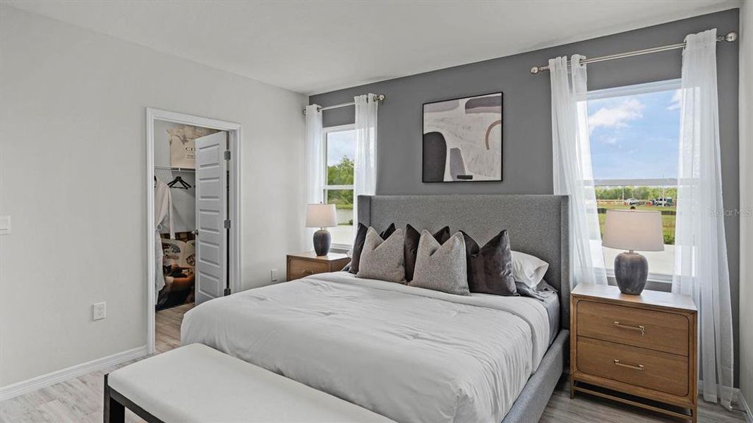 Furnished interior view inside a new home in Lake Deer Estates, Poinciana (Image 10).