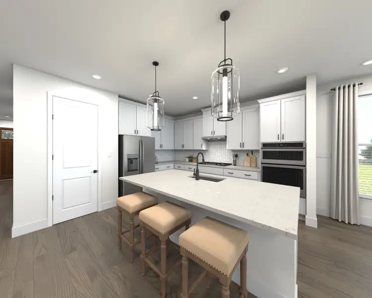 Skip takeout and prep dinner in the well appointed kitchen.