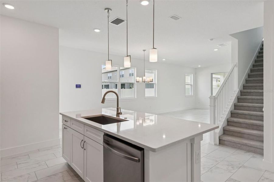 Furnished interior view inside a new home in Lagoon Residences at Epperson, Wesley Chapel (Image 16).