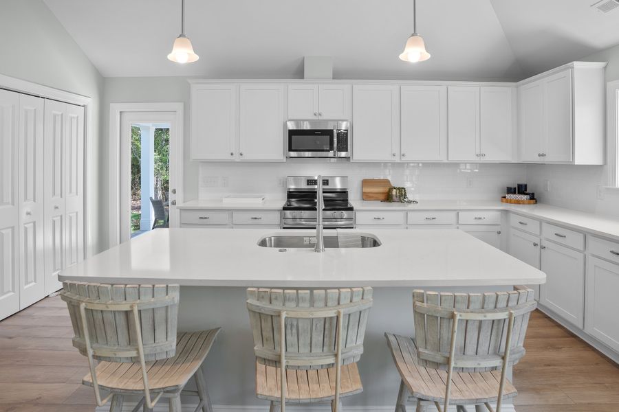 Representative furnished interior of a home built from the Shoreline by Bill Clark Homes in Osprey Landing, Southport (Image 12).