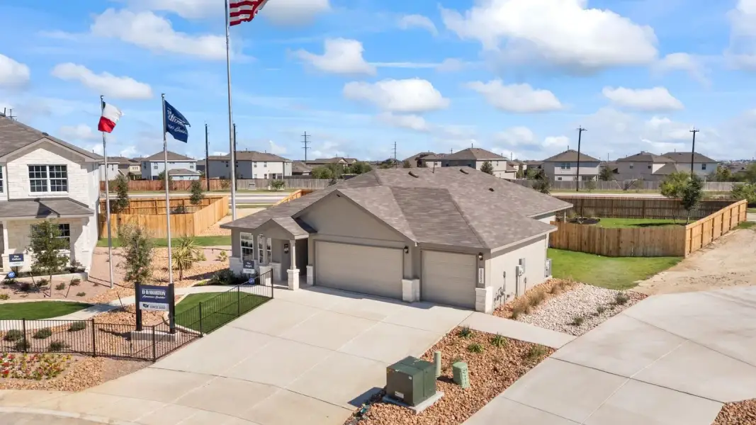 Representative exterior photo of a completed home built from the The Knight by D.R. Horton in Brookstone Creek, San Antonio, TX (Image 2). Representative exterior photo of a completed home built from the The Knight by D.R. Horton in Brookstone Creek, San Antonio, TX (Image 2).