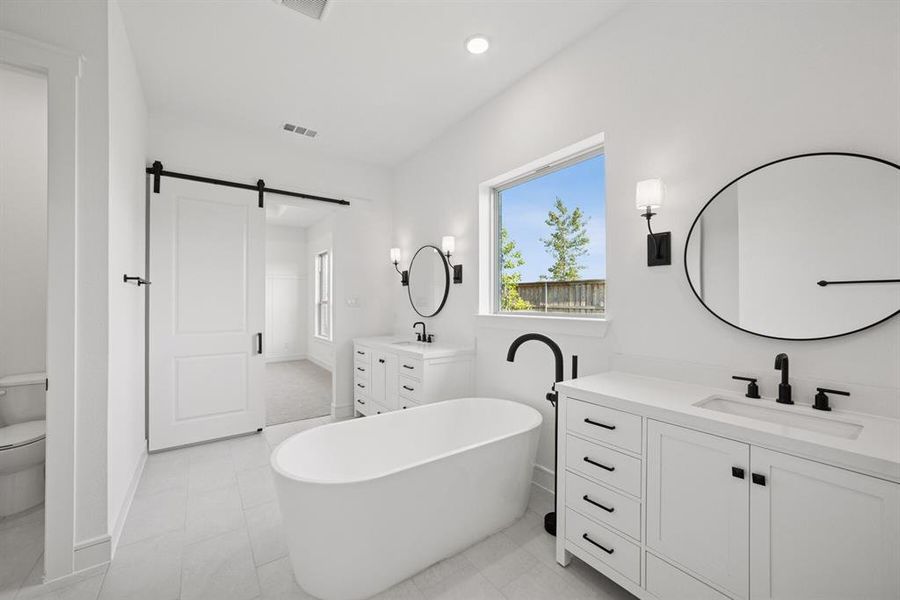 Furnished interior view inside a new home in Wellington, Haslet (Image 26).