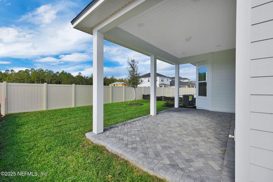 Exterior details and patio area of a home in Seabrook Village at Seabrook, Ponte Vedra (Image 4).