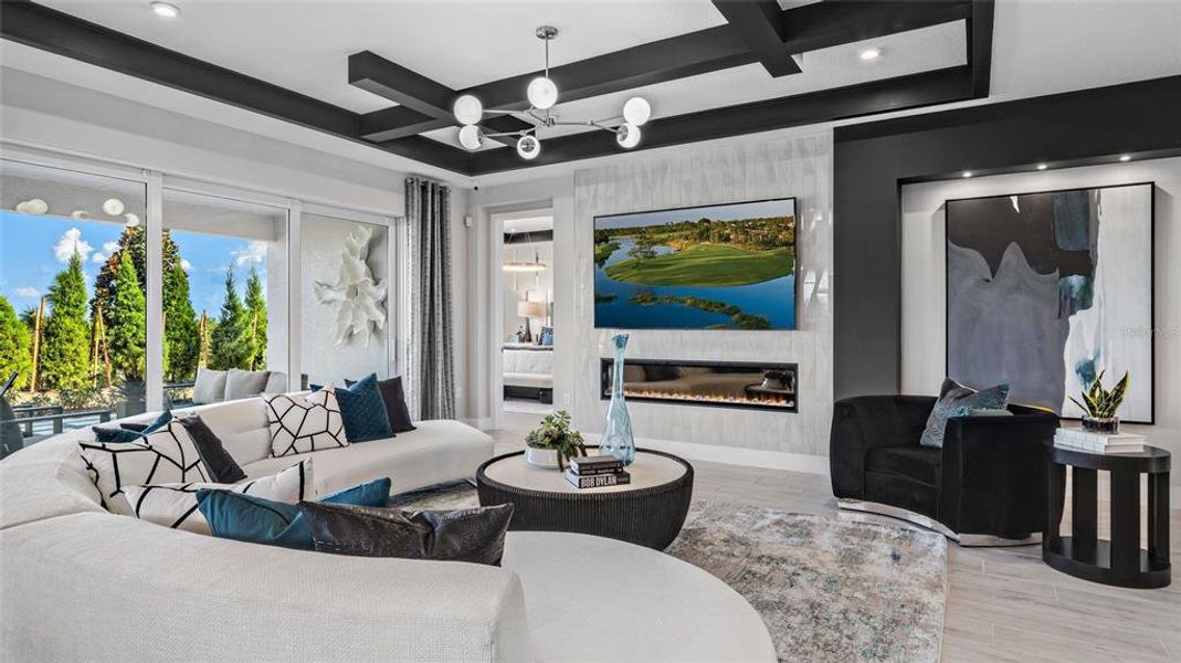 Furnished interior view inside a new home in Cresswind at Lake Harris, Tavares (Image 5).