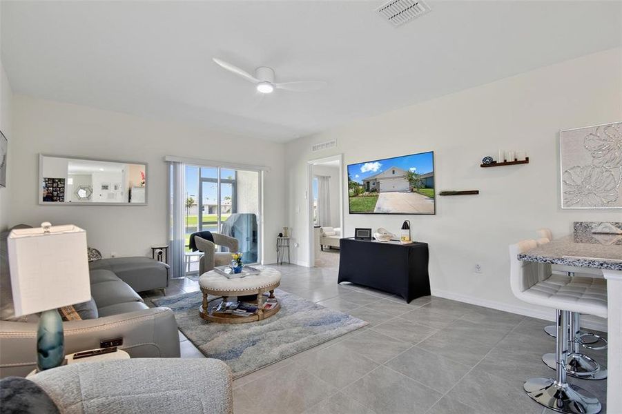 Furnished interior view inside a new home in , Ormond Beach (Image 16). Furnished interior view inside a new home in , Ormond Beach (Image 16).
