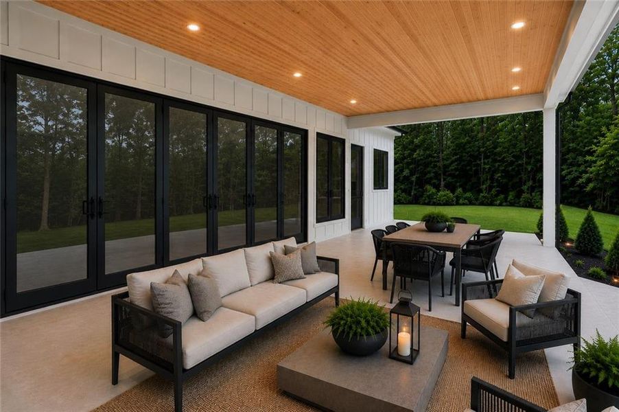 Exterior details and patio area of a home in , Cumming (Image 26). Exterior details and patio area of a home in , Cumming (Image 26).