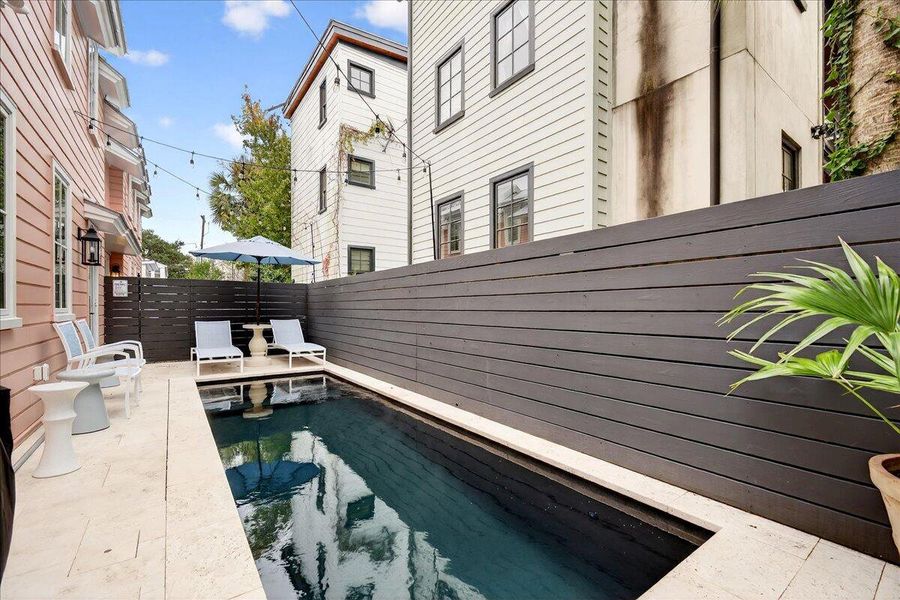 Exterior details and patio area of a home in , Charleston (Image 23).