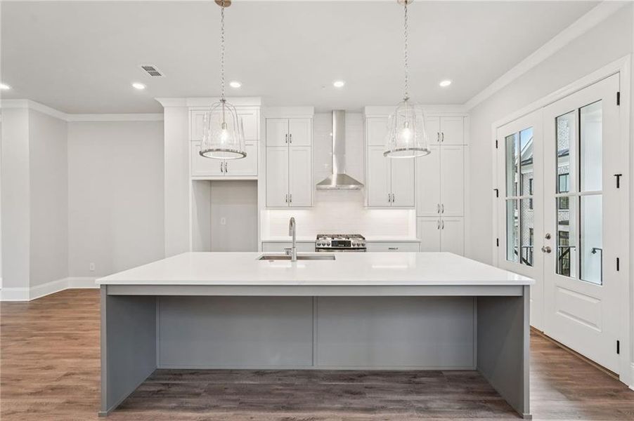 Furnished interior view inside a new home in Byers Park, Alpharetta (Image 11).