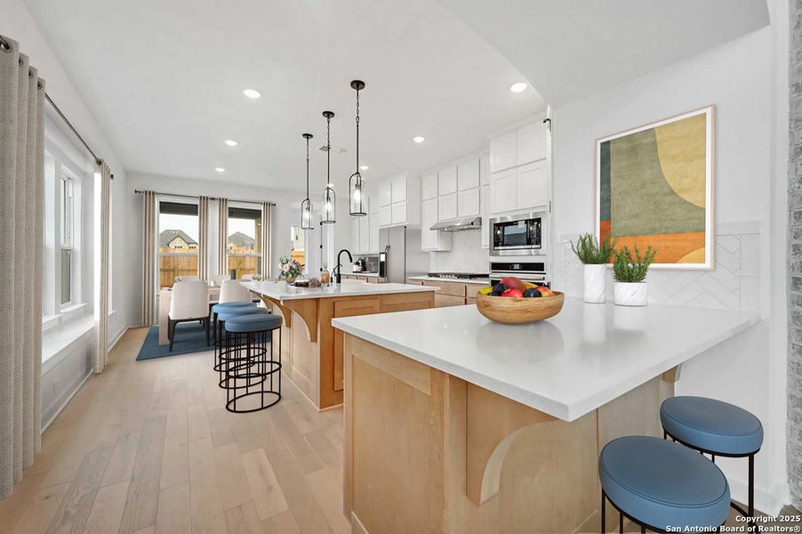 Furnished interior view inside a new home in Legacy at Lake Dunlap: 40ft. lots - (A), New Braunfels (Image 6).