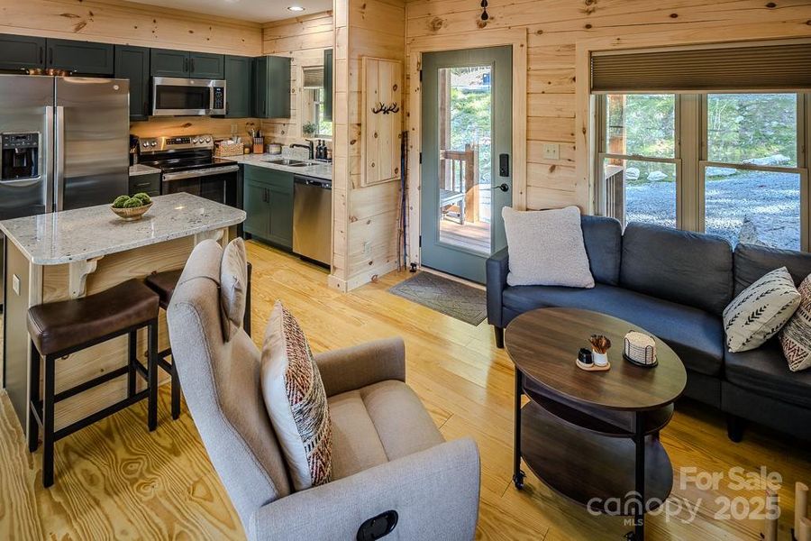 Furnished interior view inside a new home in , Beech Mountain (Image 3). Furnished interior view inside a new home in , Beech Mountain (Image 3).