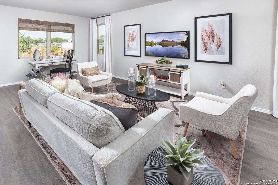 Furnished interior view inside a new home in Blue Ridge Ranch, San Antonio (Image 12).