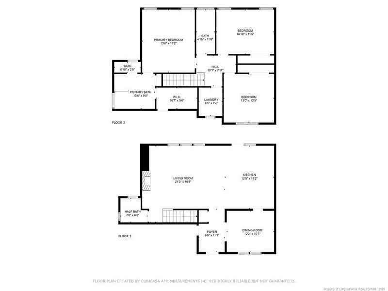 Both 1st and 2nd floor plan