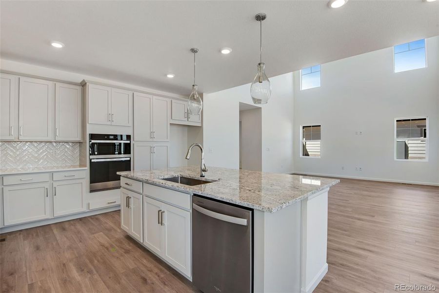 Furnished interior view inside a new home in Prelude at The Aurora Highlands, Aurora (Image 3).