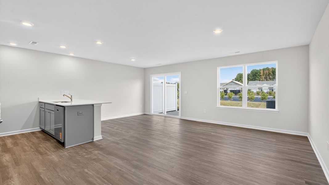 Spacious, unfurnished interior of a new home in The Townes at Honeycutt Oaks, Angier (Image 17).