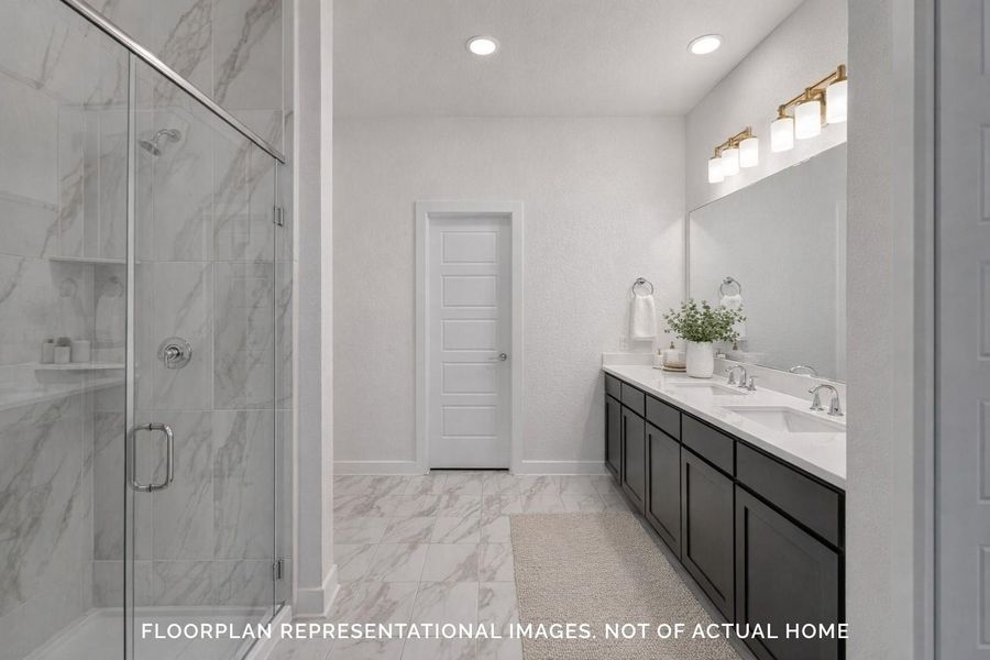 Furnished interior view inside a new home in Sorella, Tomball (Image 9).