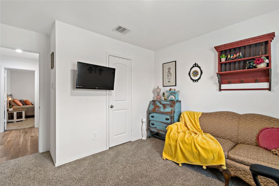Furnished interior view inside a new home in Harrington Trails at The Canopies, New Caney (Image 16). Furnished interior view inside a new home in Harrington Trails at The Canopies, New Caney (Image 16).