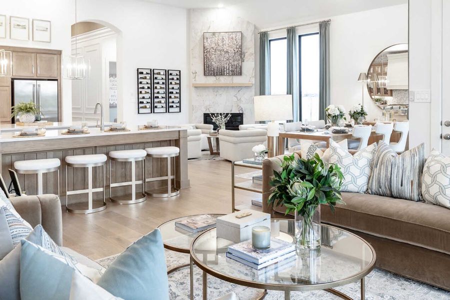 Representative Family Room/Kitchen - some options shown