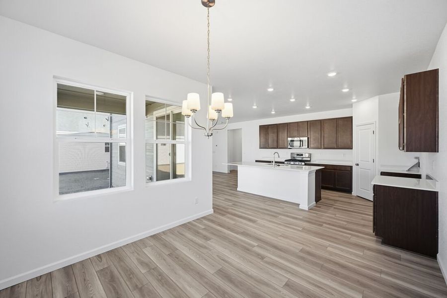 Furnished interior view inside a new home in The Town Collection at Independence, Elizabeth (Image 5).