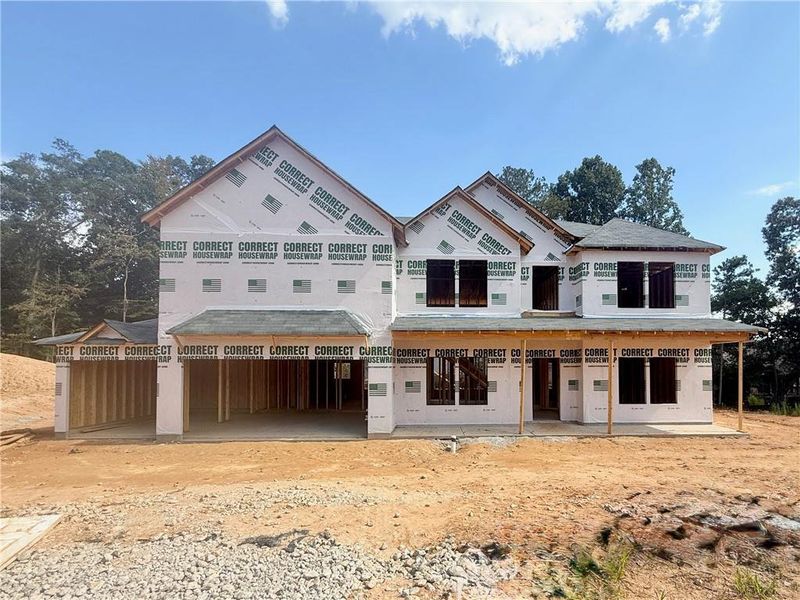 In-progress construction of a new home in , Hoschton, GA (Image 25).