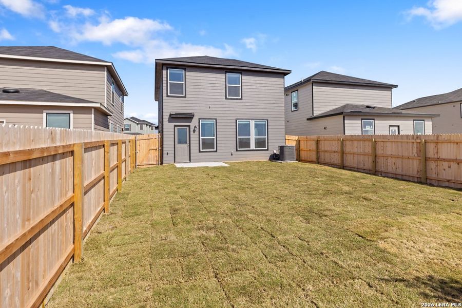 Exterior details and patio area of a home in Preserve at Culebra - Villa Collection, San Antonio (Image 4). Exterior details and patio area of a home in Preserve at Culebra - Villa Collection, San Antonio (Image 4).