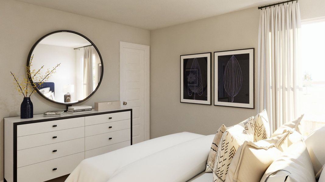 Representative furnished interior of a home built from the The Evergreen by Legend Homes in Mackenzie Creek, Conroe (Image 17).