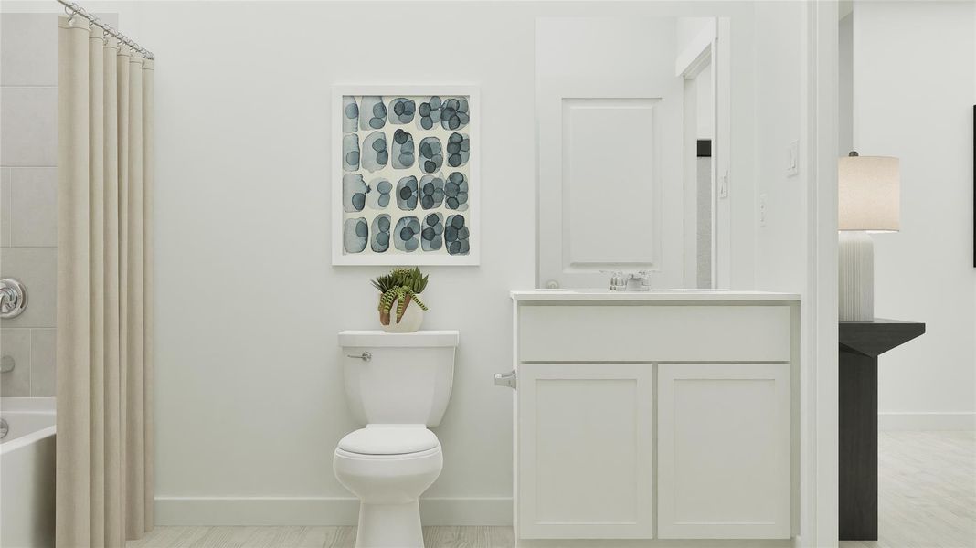 Furnished interior view inside a new home in Elm Creek: Coastline Collection, Elgin (Image 13).