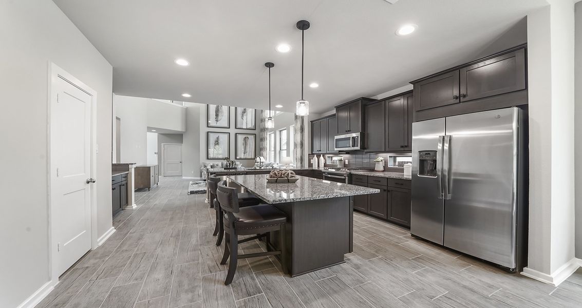 Furnished interior view inside a new home in Wood Leaf Reserve, Tomball (Image 8).
