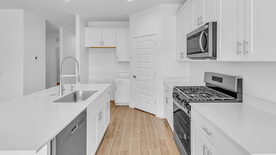 Representative furnished interior of a home built from the Harris by D.R. Horton in The Oasis at Rocking K, Vail (Image 9).