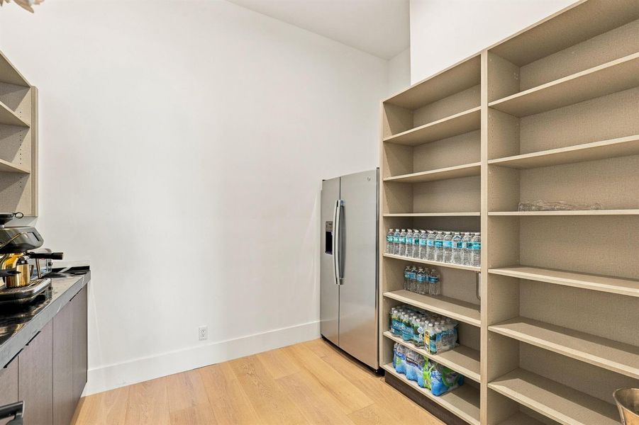 Walk-in Pantry with Custom Shelving Walk-in Pantry with Custom Shelving