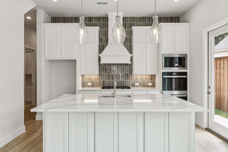 Furnished interior view inside a new home in Newman Village Townhomes, Frisco (Image 4).