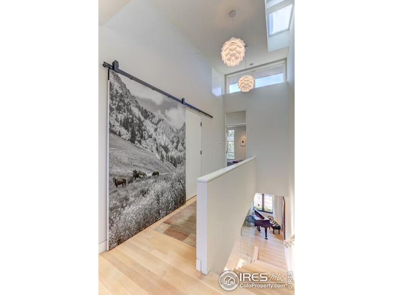 Sleeping Level Hallway, *Similar floor plan, finishes and feel at L'Avenir!  (Picture is not of the actual build) hallway has white oak floors, convenient upper utility room, 9