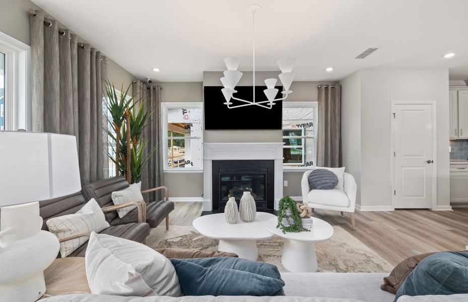 Representative furnished interior of a home built from the Sedona by Pulte Homes in Mailman Post, Knightdale (Image 9).