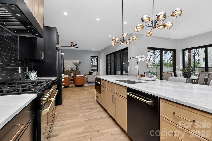 Furnished interior view inside a new home in , Charlotte (Image 36).