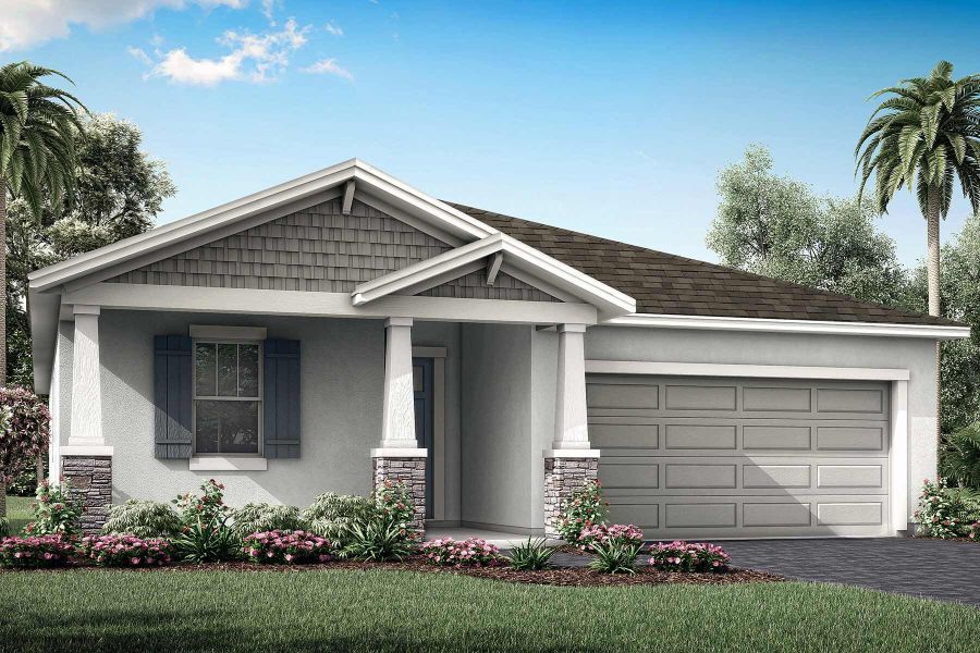 Representative exterior photo of a completed home built from the Cascades by Mattamy Homes in Windwater, Parrish, FL (Image 4).