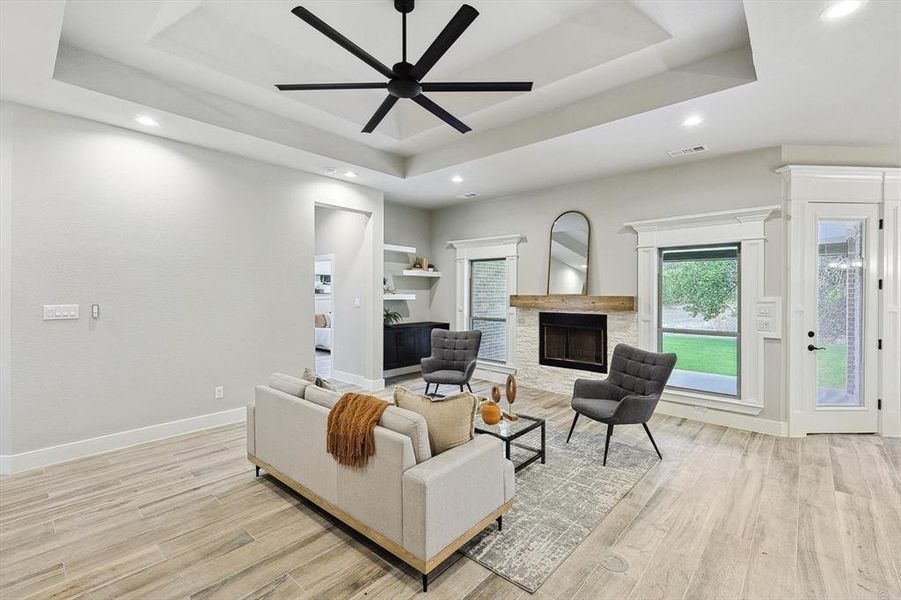 Furnished interior view inside a new home in , Weatherford (Image 8). Furnished interior view inside a new home in , Weatherford (Image 8).