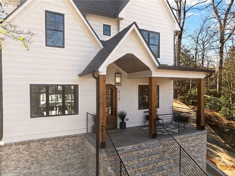 Exterior details and patio area of a home in , Atlanta (Image 27).