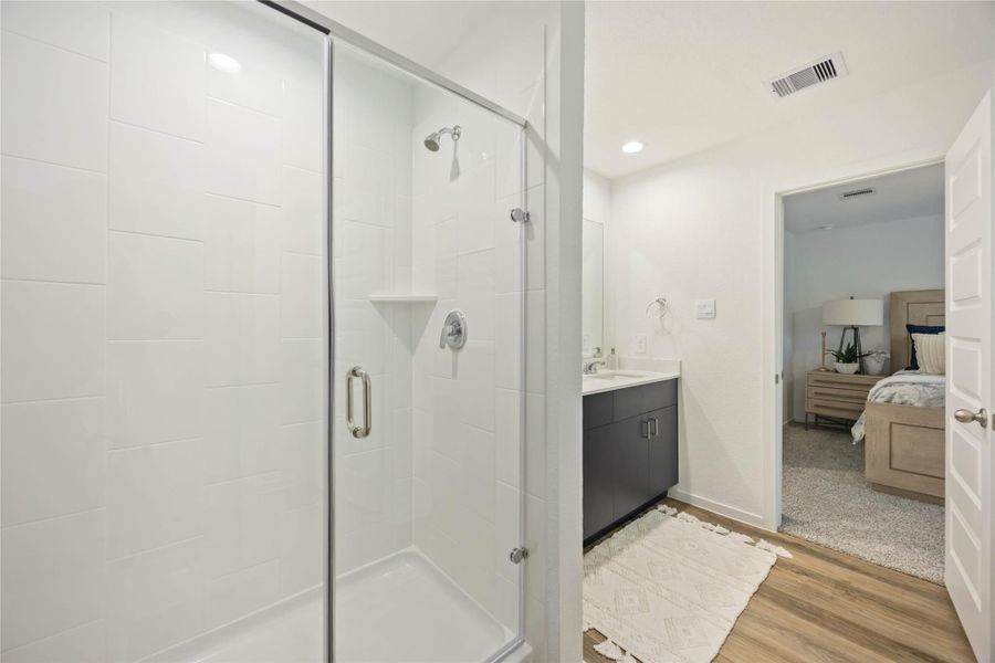 Furnished interior view inside a new home in Alaia Crossing, Houston (Image 31).