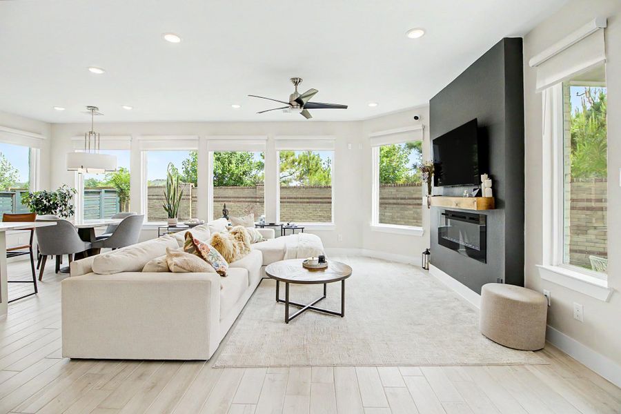 Furnished interior view inside a new home in , Cypress (Image 10).