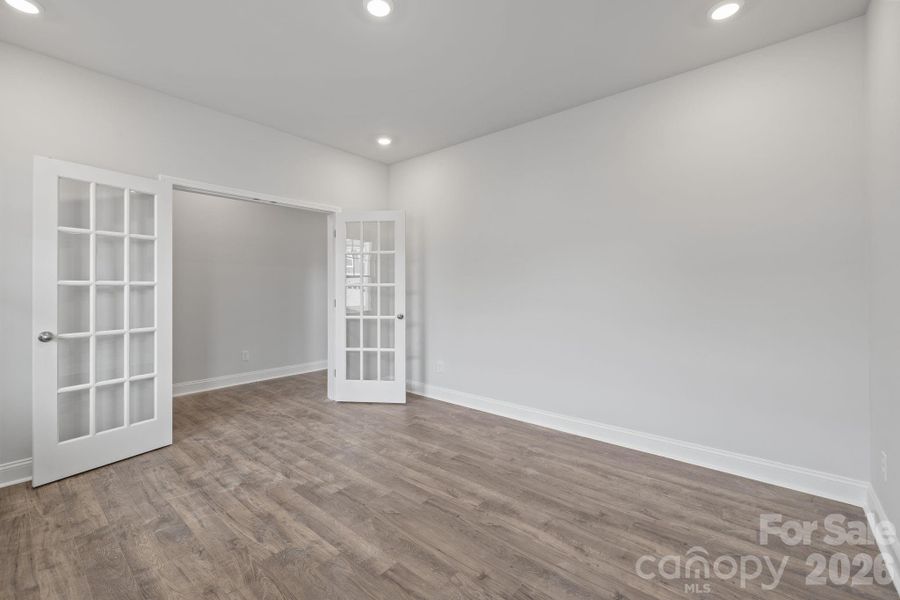 Study with french doors