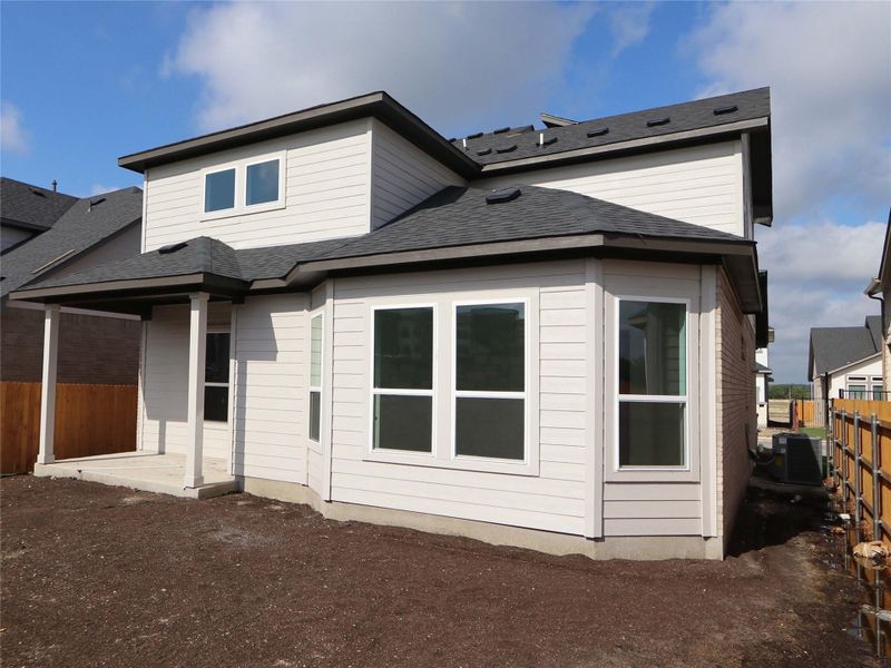 Exterior details and patio area of a home in Estancia West, Manchaca (Image 4). Exterior details and patio area of a home in Estancia West, Manchaca (Image 4).