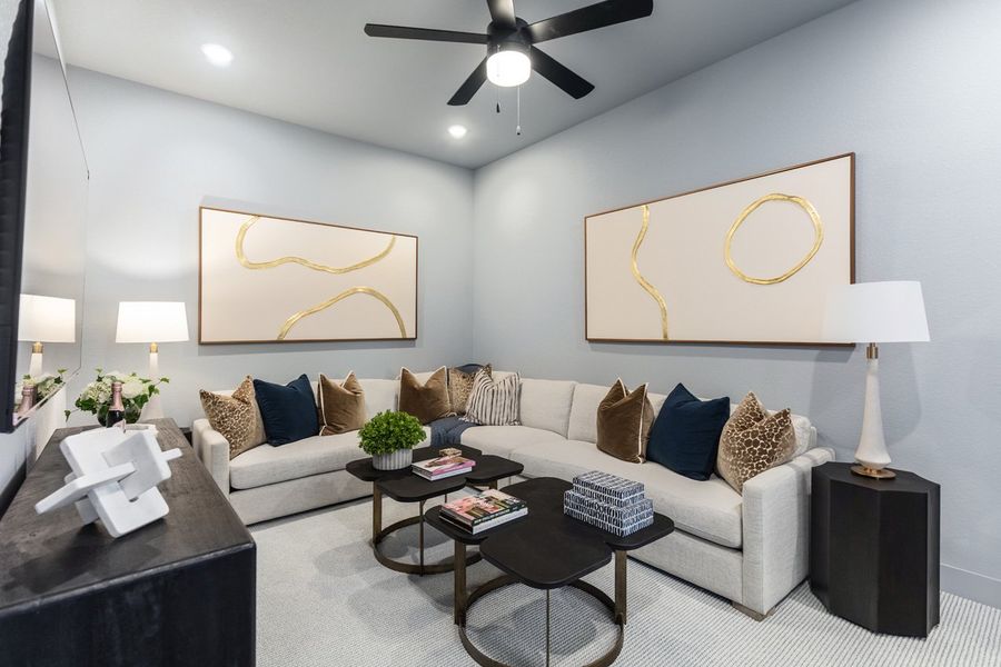 Representative Entertainment Room - some options shown Representative Entertainment Room - some options shown