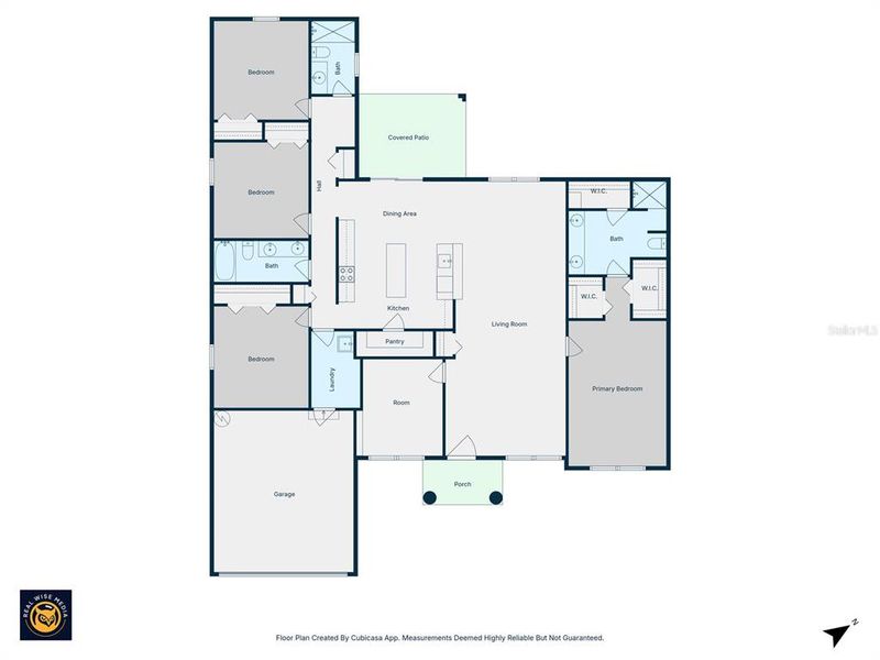 2D floor plan layout of this home in , Spring Hill, FL (Image 6).