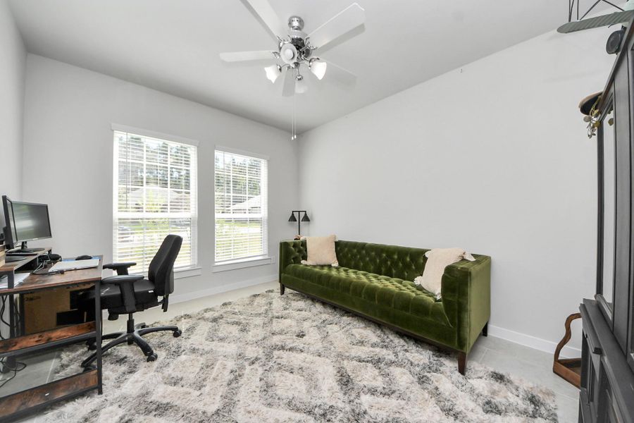 Study as you enter the home. Study as you enter the home.