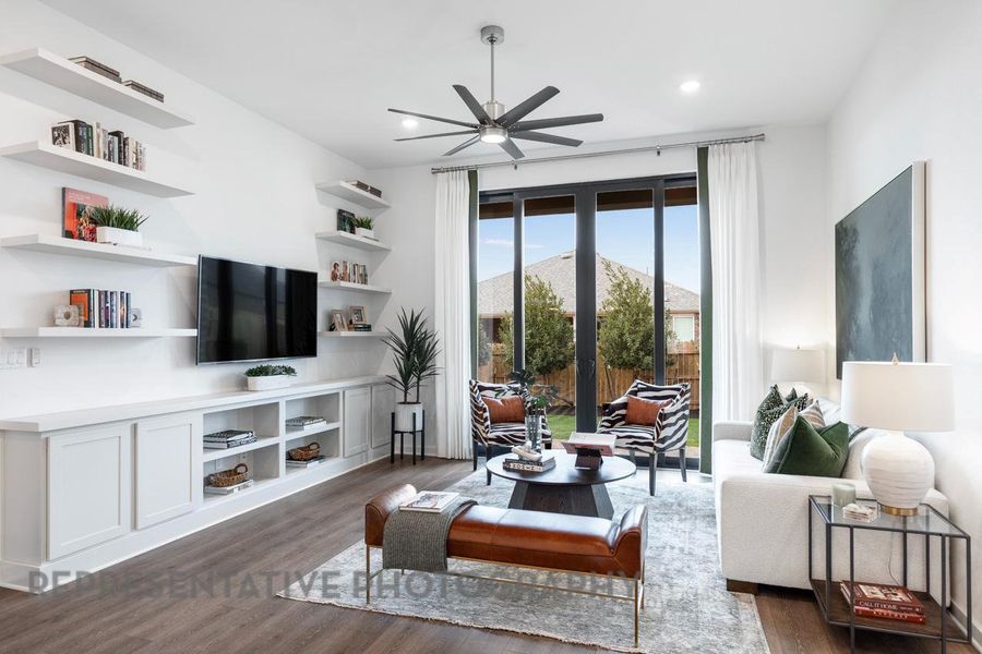 Furnished interior view inside a new home in 6 Creeks at Waterridge: 60ft. lots, Kyle (Image 16).