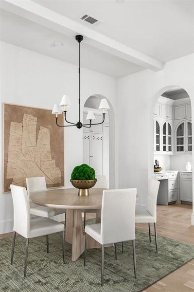 Furnished interior view inside a new home in , Dallas (Image 12).