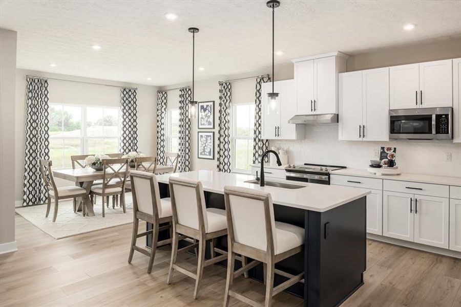 Furnished interior view inside a new home in The Retreat at Bridle Creek, White House (Image 2).