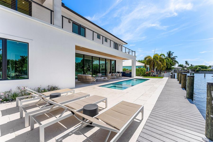 Exterior details and patio area of a home in , Delray Beach (Image 41).
